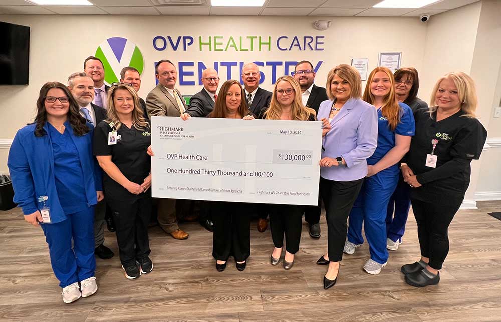 OVP Healthcare grant check